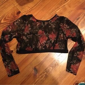 Torrid Mesh Long Sleeve Under It All Top